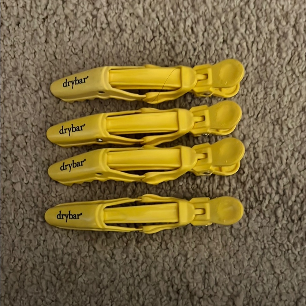 Drybar Yellow Hair Clips Set